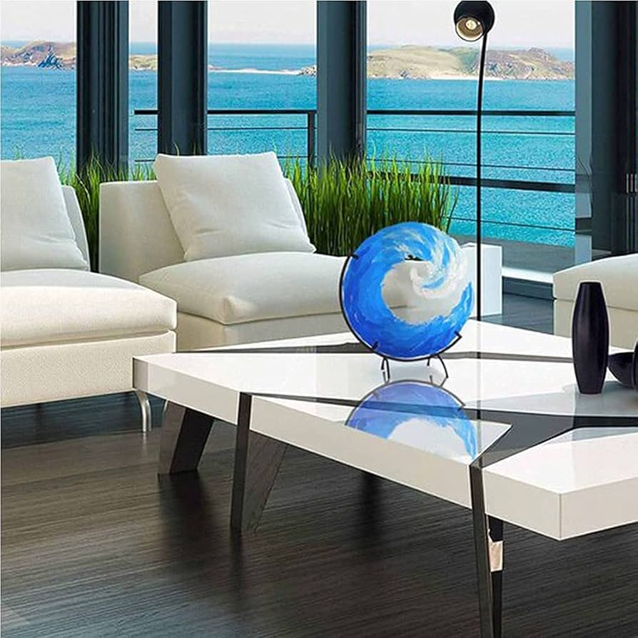 Amazon.co.jp: オーシャンウェーブ融合ガラス彫刻、創造的な