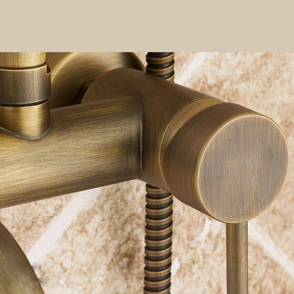 Amazon.co.jp: シャワーヘッドレトロつや消しシャワーセット銅蛇口