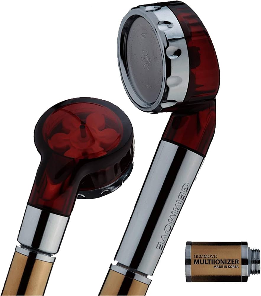 Gemmove Handheld Multi Ionizer Showerhead – Premium Ion Water Anti