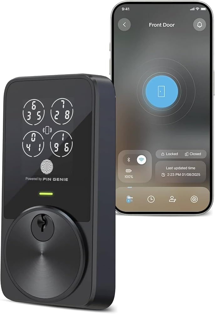 Lockly PIN Genie Pro Zeno Series Smart Lock, Keyless Entry Door