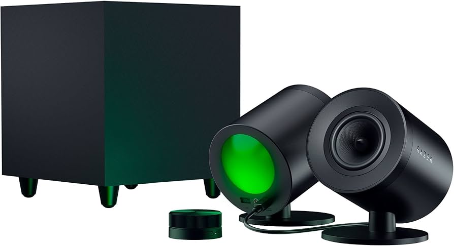 Razer Nommo V2 Pro - 2.1 PC Gaming Speakers: THX Spatial Audio
