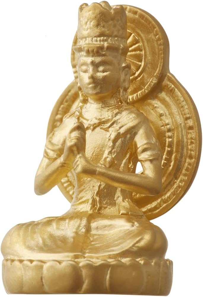 Amazon｜菅澤慈尊師開眼入魂「大日如来」 純銀製24金鍍金 真言宗の