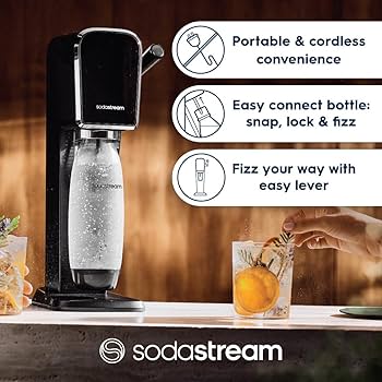 Amazon.com: SodaStream Art Sparkling Water Maker (Black) with CO2