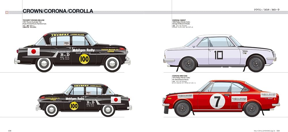 RALLY CAR ILLUSTRATIONS stage 03 TOYOTA (San'ei mook) | 三栄 |本