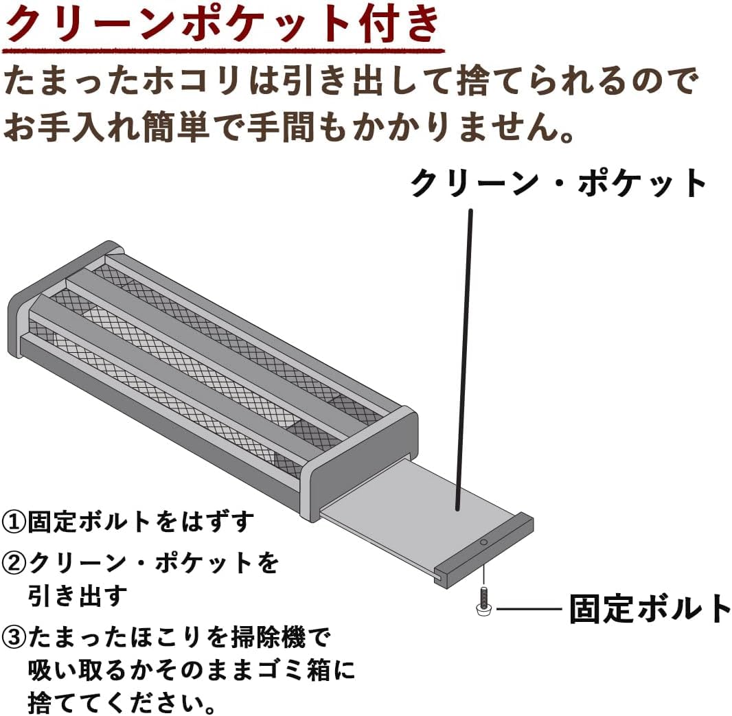Amazon.co.jp: メトロ 木枠フットヒーター 幅83cm×奥行22cm×高さ11cm 2
