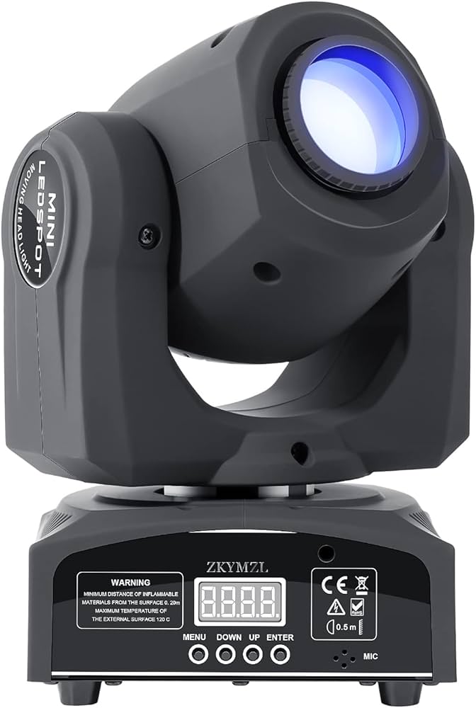 Amazon.com: ZKYMZL 25W LED Moving Head DJ Lights - 8 Gobos, 8
