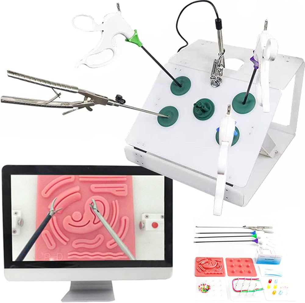 Amazon.co.jp: 腹腔鏡手術訓練 縫合練習キット腹腔鏡トレーナー