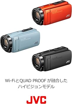 Amazon | JVCKENWOOD JVC ビデオカメラ Everio R 防水 防塵 Wi-Fi 64GB