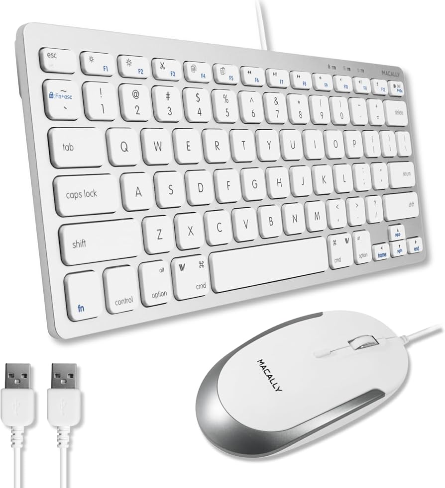 Amazon | MACALLY mac キーボード USB A 有線 コンパクト サイズ US