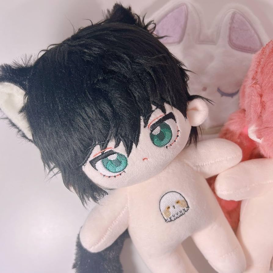 Amazon.co.jp: 黒髪緑目大な可愛い着せ替えぬいぐるみ20cm : おもちゃ
