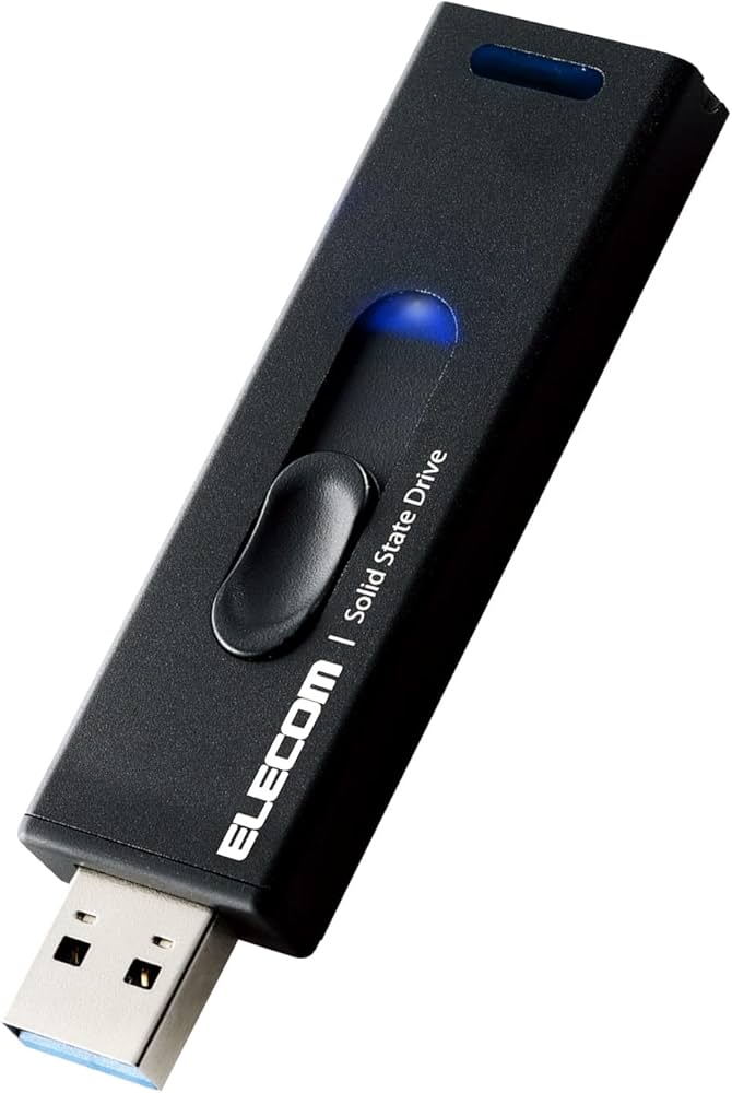 Amazon.co.jp: Elecom ESD-EMA0500GBK External SSD 500GB, USB 3.2