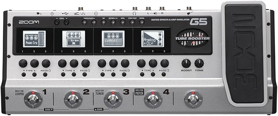 Amazon.com: Zoom G5 Guitar Effects and Amp Simulator with Z-Pedal