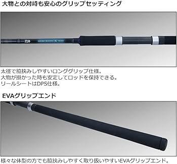 Amazon | ダイワ(DAIWA) ショアジギング X 96M ブラック | ダイワ