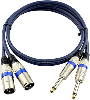 Amazon | キャノン変換ケーブル マイクケーブル モノラルフォン×2-XLR