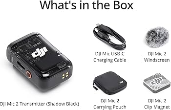 Amazon.com : DJI Mic 2 Transmitter (Shadow Black), Wireless