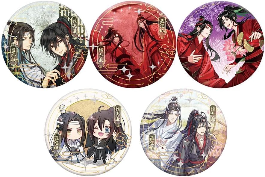 Amazon.co.jp: 魔道祖師 グッズ 魔道祖師 缶バッジ バッジセット 金属