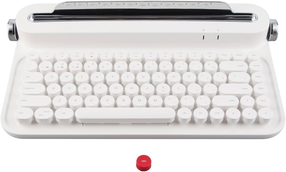 Amazon | レトロキーボード タイプライタースタイル ヴィンテージ
