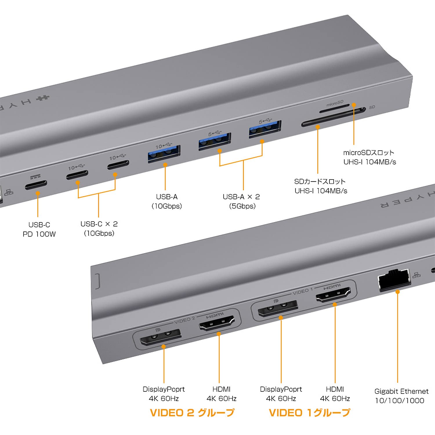 Amazon.co.jp: HyperDrive 13in1 ノートパソコン用 ドッキング