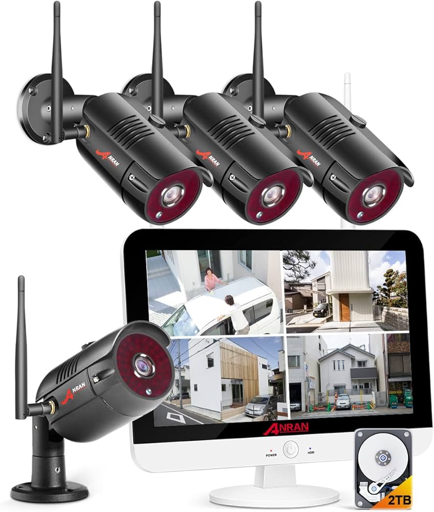 Amazon.co.jp: 【12.5インチIPS液晶モニター・音声録画可】防犯カメラ