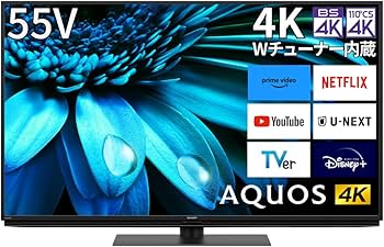 Amazon | シャープ 55V型 4K 液晶 テレビ AQUOS 4T-C55EL1 Google TV