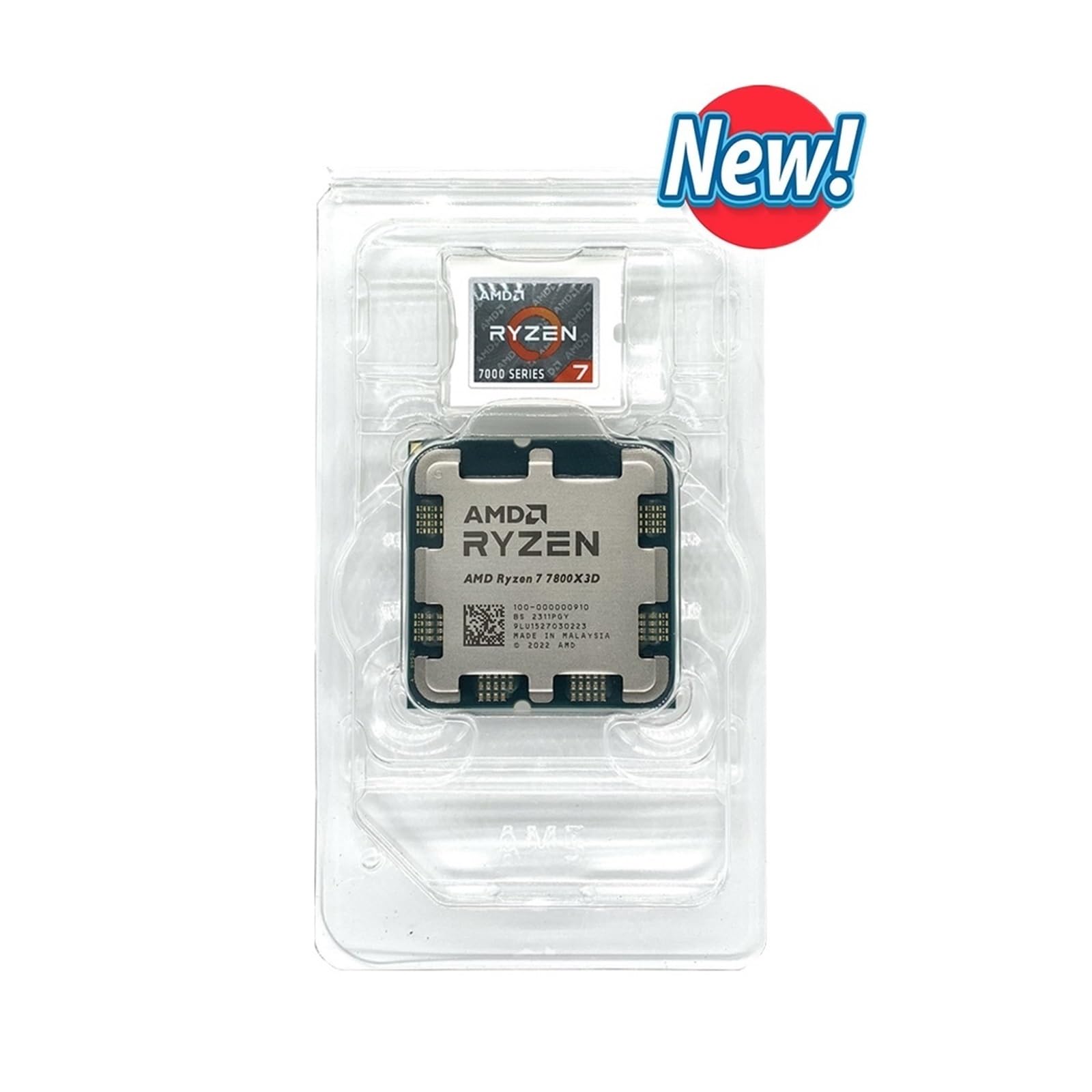 New AMD Ryzen 7 7800X3D 8-Core 16-Thread 120W AMD Radeon Graphics