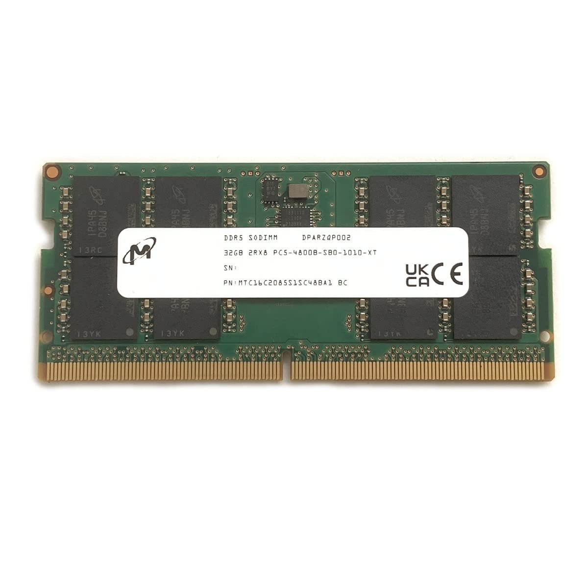 Micron SODIMM 32GB DDR5 4800 PC5 2Rx8 MTC16C2085S1SC48BA1 Laptop
