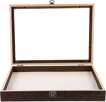 Amazon | 標本ケース 木製 標本箱 ガラスカバー 昆虫ケース 四角い