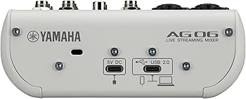 Amazon.com: Yamaha AG06MK2 White 6-Channel Live Streaming Loopback