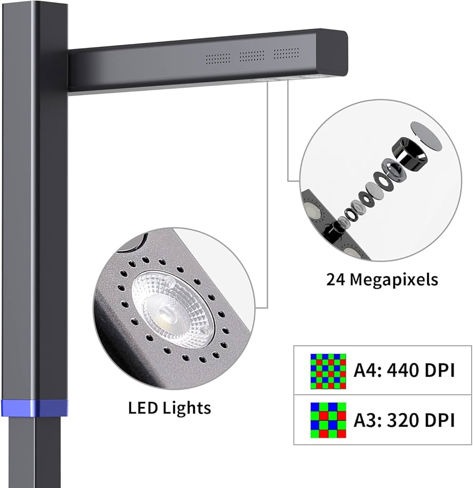 Amazon | CZUR Shine Ultra Pro 24MP ドキュメントスキャナー USB