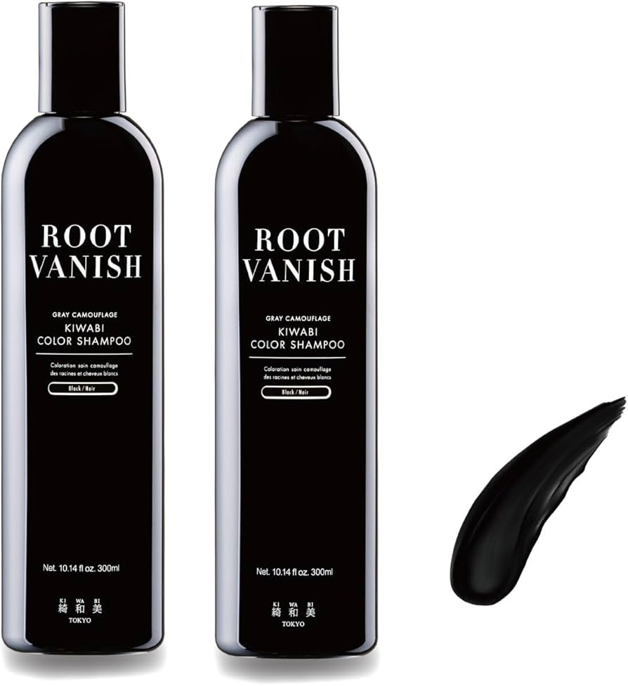 Amazon | 綺和美 KIWABI 白髪染めシャンプー ブラック 2本セット