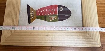 Amazon.co.jp: 染色家 柚木沙弥郎 猫と魚 型染絵 : おもちゃ