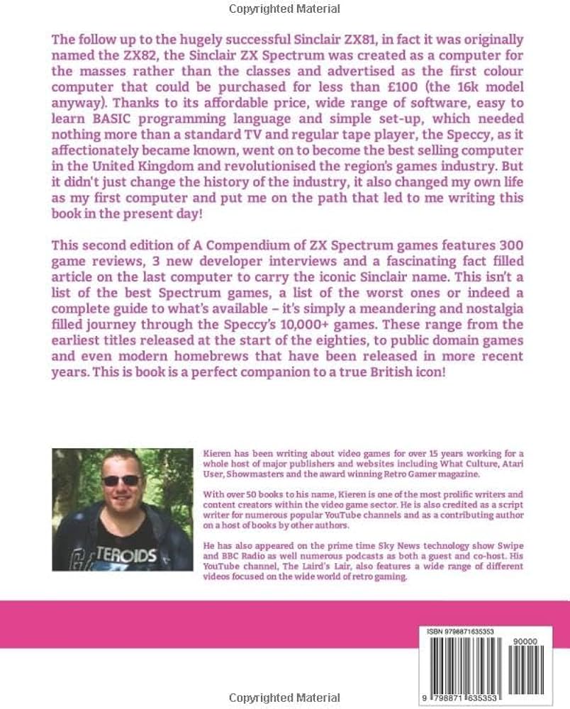 Amazon | A Compendium of Sinclair ZX Spectrum Games: Volume 1