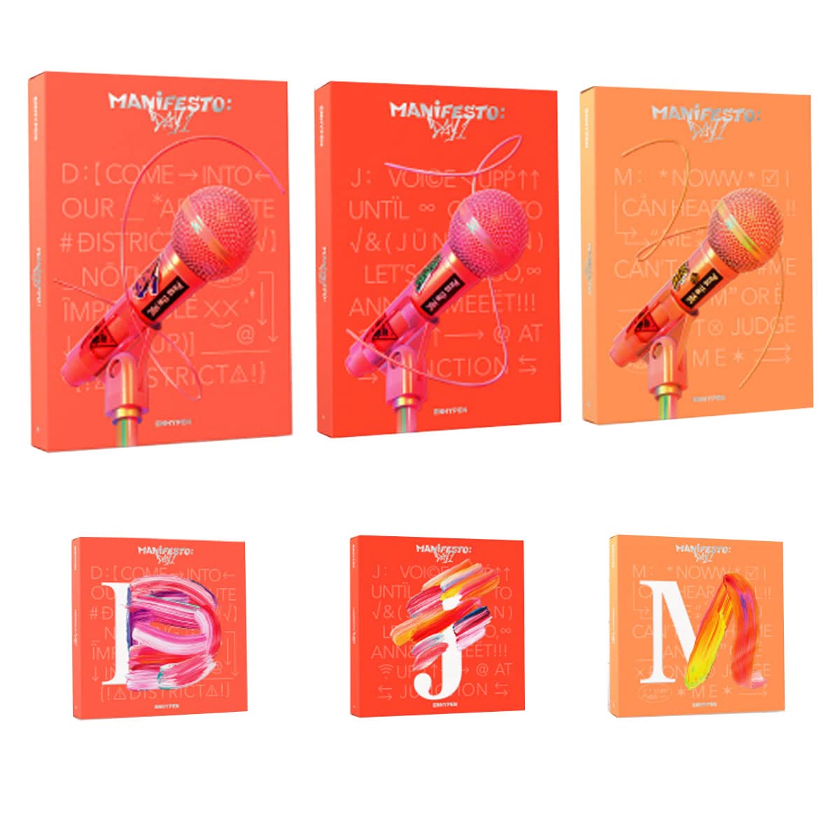 Amazon.com: ENHYPEN Album - MANIFESTO : DAY 1 (ENGENE set +