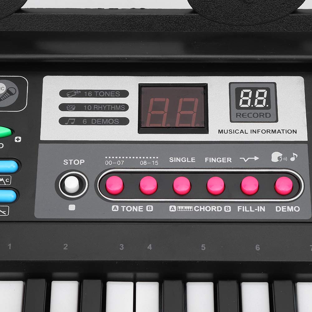 Amazon.co.jp: 電子キーボード 61ピアノキー スピーカーマイク付き 16