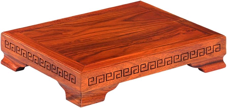 Amazon.co.jp: 木製台座 ディスプレイスタンド 四角台座 純木 花台 飾