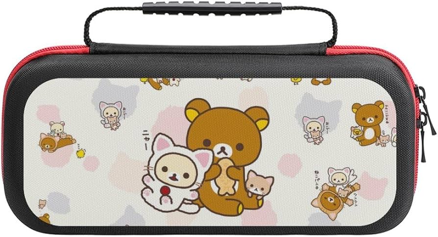 Amazon.co.jp: リラックマ（猫）2 収納ケース Switchケース 収納バック