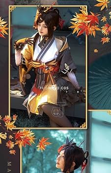 Amazon.co.jp: 原神 千織 ちおり コスプレ衣装(ウィッグ 靴別売り
