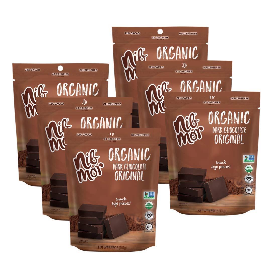Amazon.com : Nib Mor Organic Dark Chocolate Snacking Bites with 72