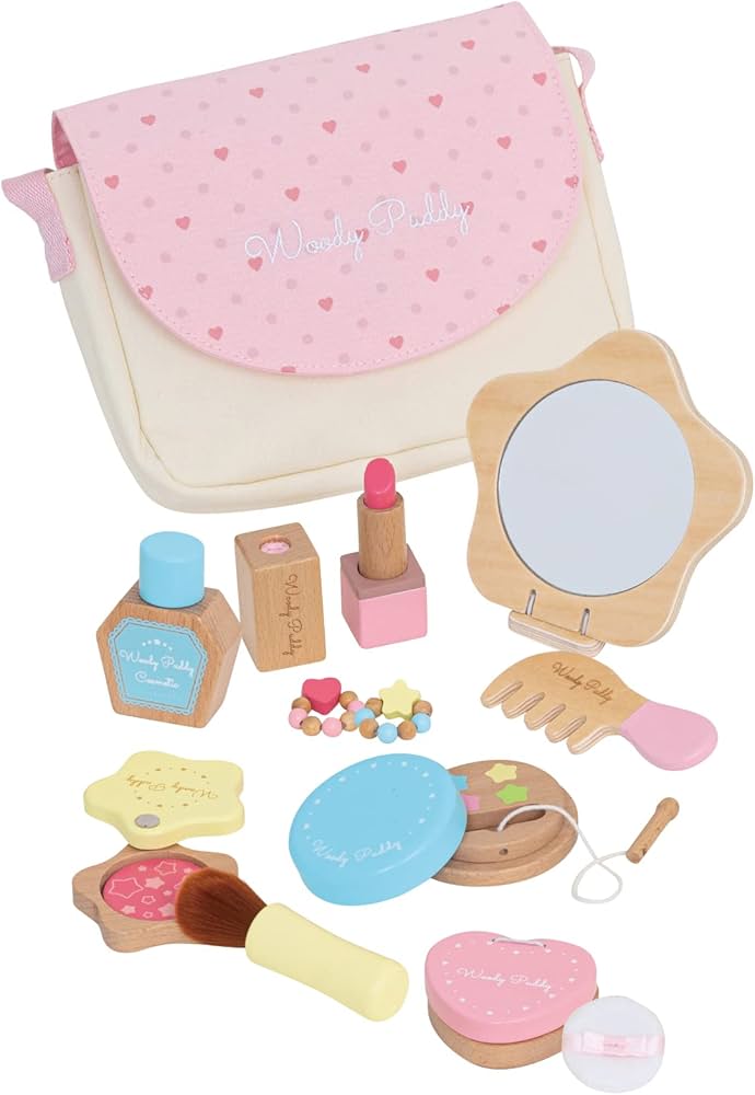 Amazon | はじめてのおままごと きらきらコスメセット マグネット 木の