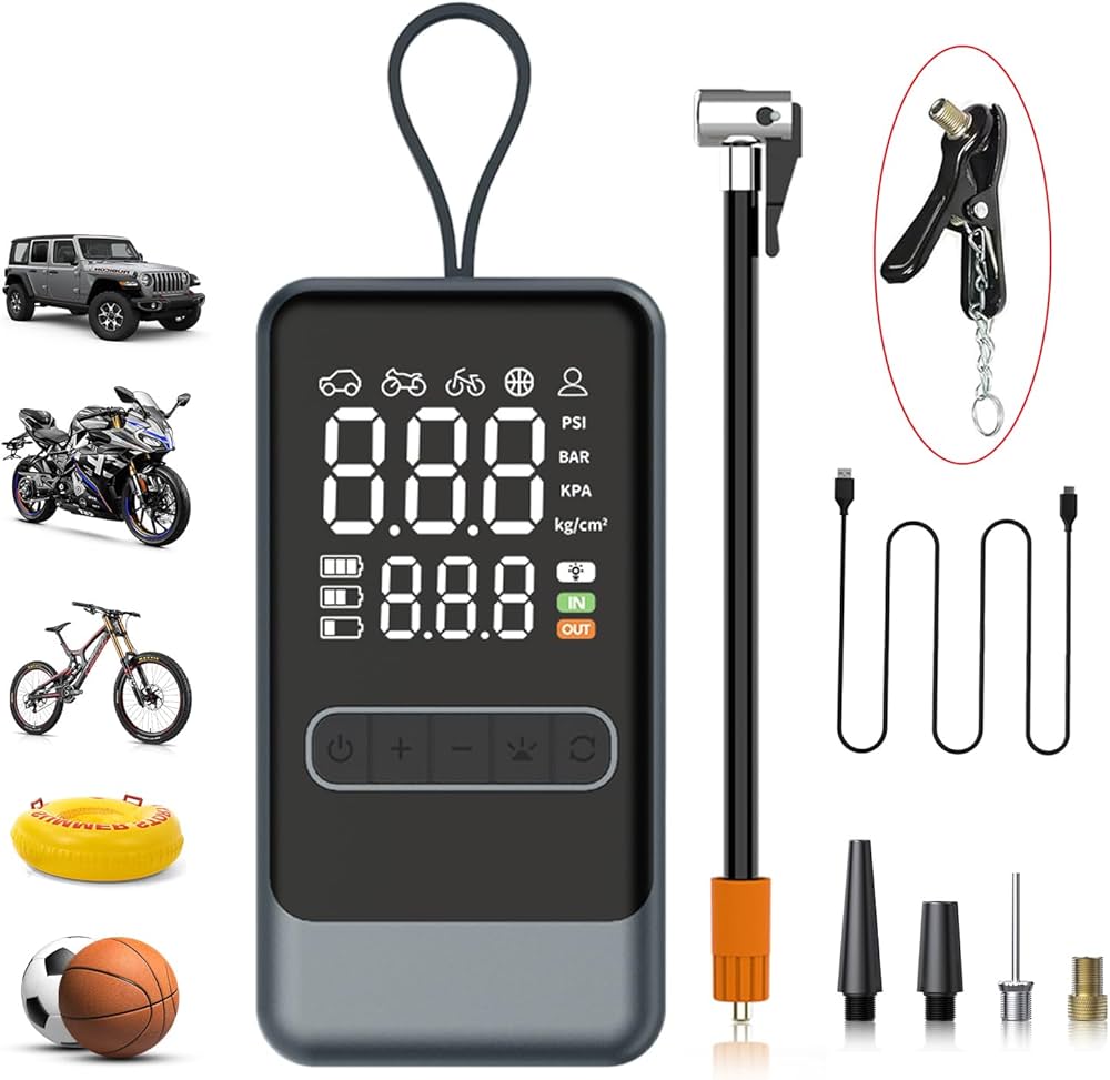 Amazon.co.jp: YUHAFO 空気入れ 自転車 電動 くうき入れ 最大圧力