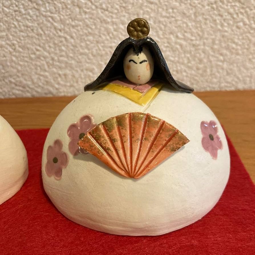 雛人形 ひなまつり お雛様 ポタリーメルヘン 大きめ 作家もの 雛人形