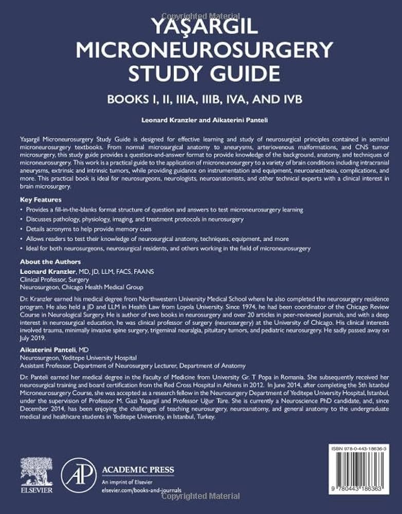 Yasargil Microneurosurgery Study Guide: Books I, II, IIIA, IIIB