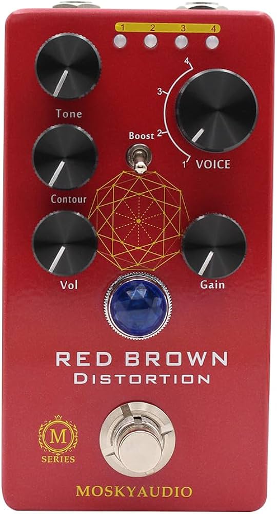 Amazon | Rifftone Mosky Audio Red Brown Distortion w/トグルモード+