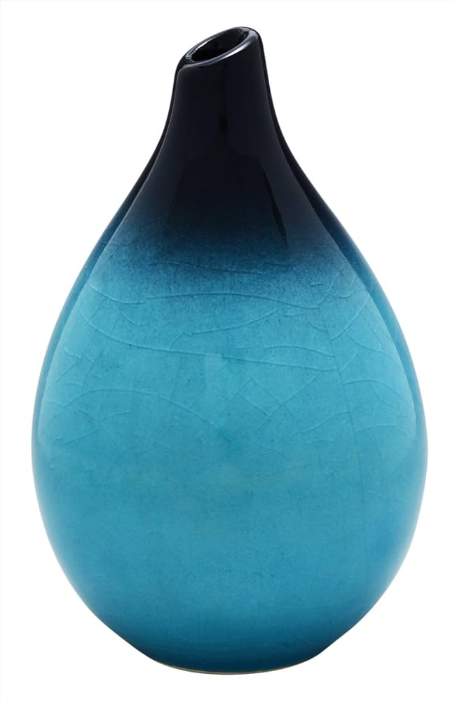 Amazon.co.jp: 美濃焼 東山窯 「 トルコブルー 」 一輪挿し 花瓶 花器