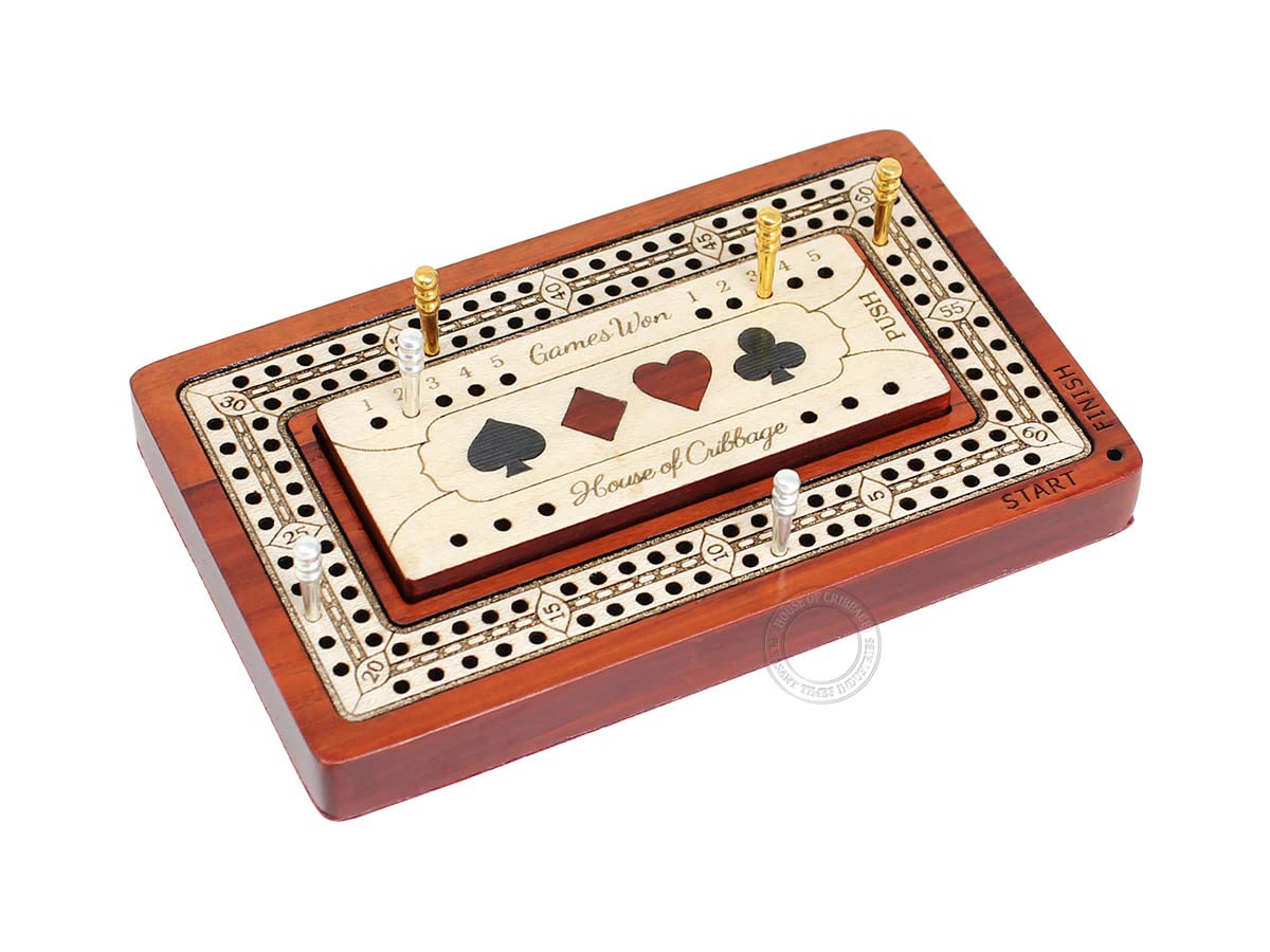 Amazon.com: House of Cribbage - 2 Track - Wooden Travel/Pocket