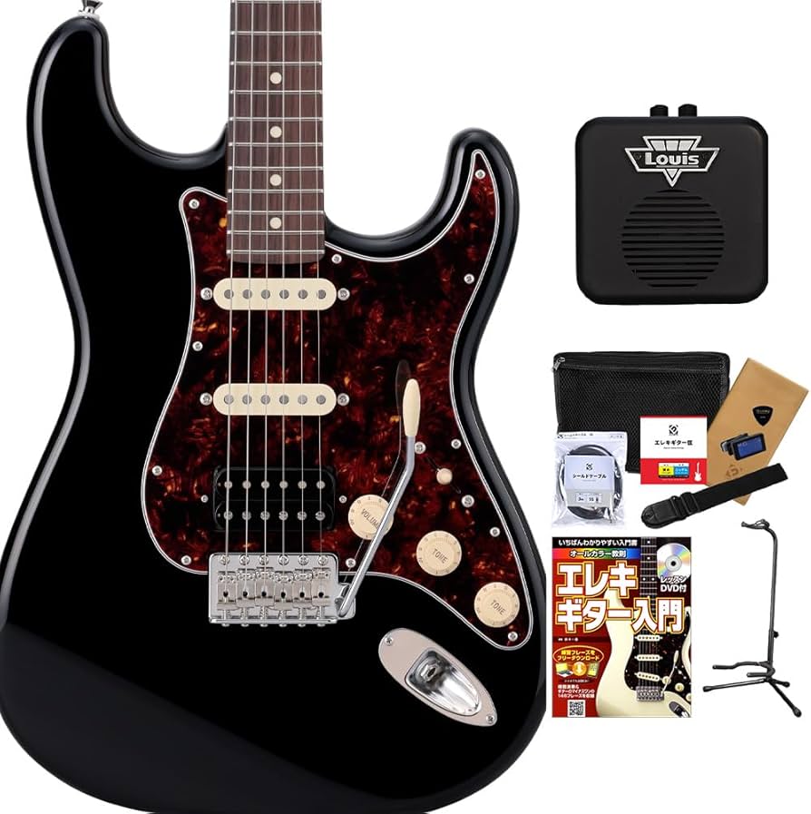 Amazon | HISTORY HST/SSH-Standard BLK エレキギター初心者12点セット