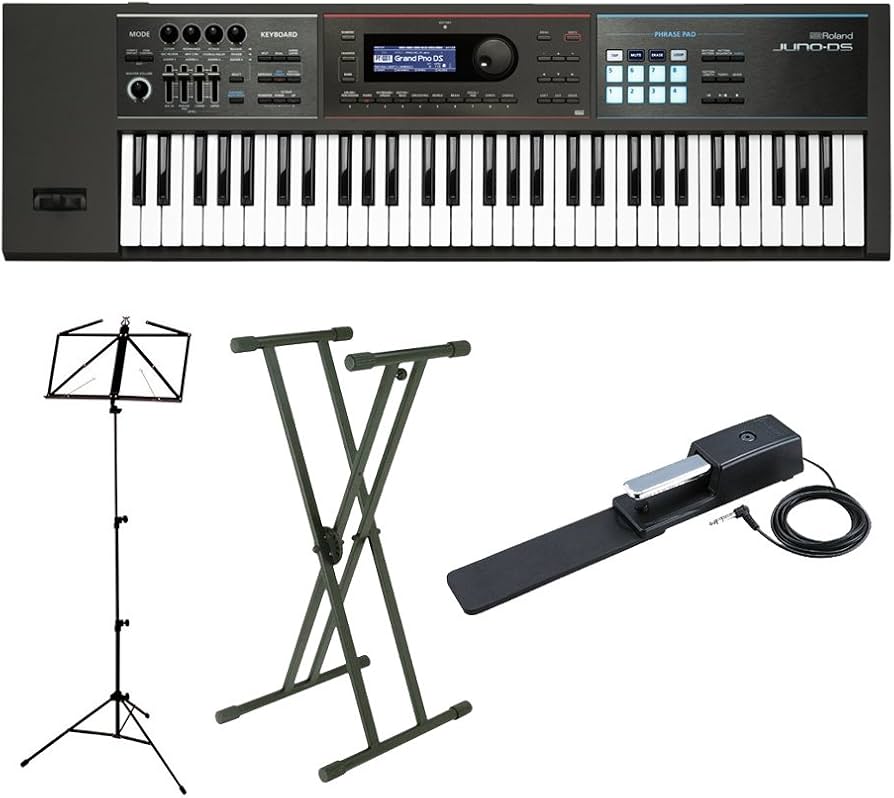 Amazon | Roland JUNO-DS61 ブラック 61鍵盤 シンセサイザーセット