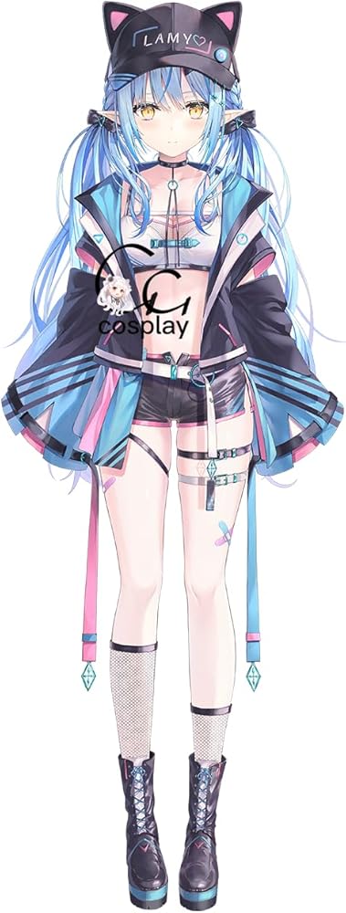 Amazon.co.jp: GGcosplay Vtuber 雪花ラミィ サイバー衣装 コスプレ