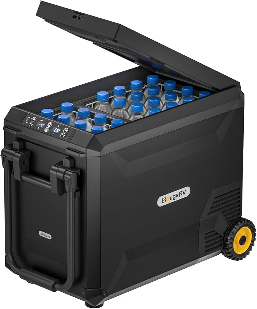 Amazon.co.jp: BougeRV ポータブル冷蔵庫 車載冷蔵庫 車載冷蔵冷凍庫