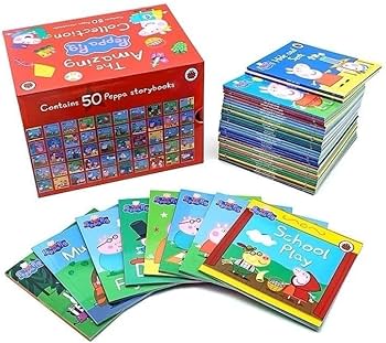 PEPPA PIG: THE AMAZING COLLECTION (1-50 BOX) (RED) : Amazon.sg: Books